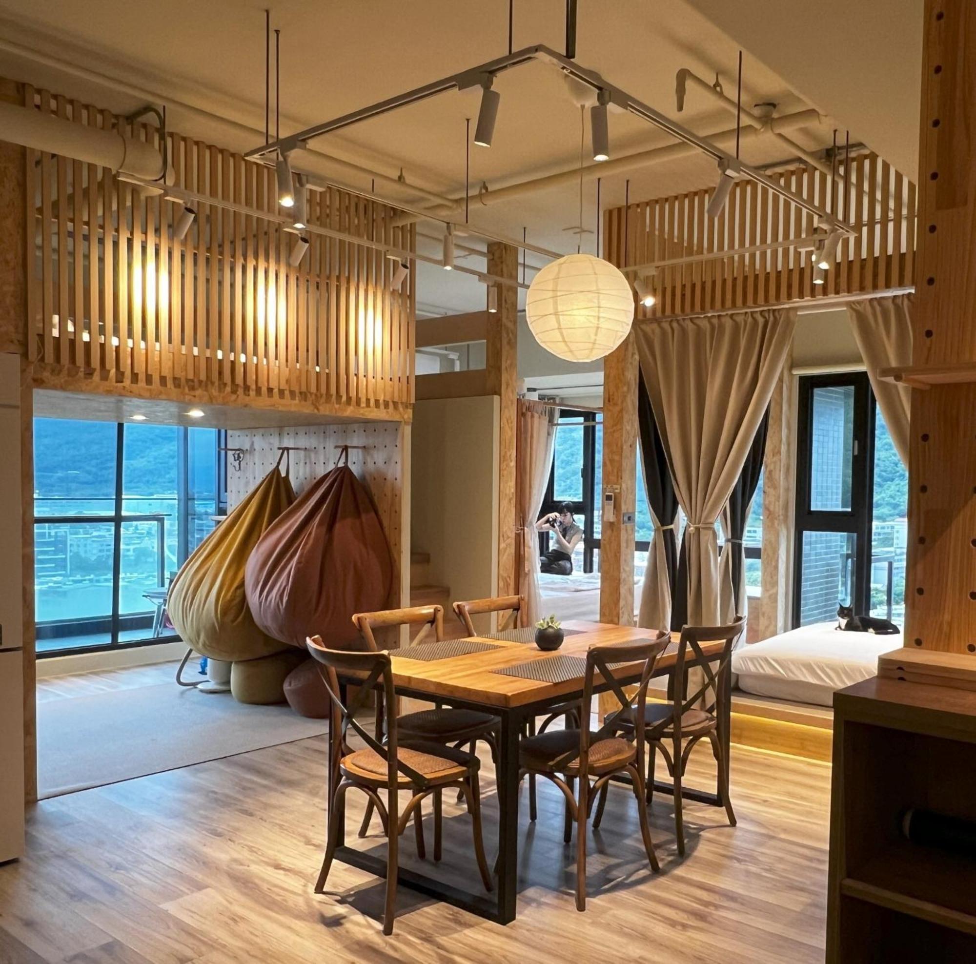 Toucheng Happyhouse頭城黑皮家 附早餐 Lägenhet Exteriör bild